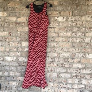 Maxi zig-zag pattern summer dress